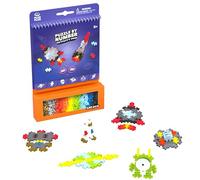 PLUS PLUS Weltall 3989 Ingenioso Juguete Activity Pad Espacio Juego Figuras 2D y 3D, Bloques de construcción creativos para niños a Partir de 5 años, 125 Piezas, Color