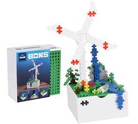 Plus-Plus- Windmill Box Denmark Juego de 220 Piezas de construcción Creativas Boks, Color básico, 12.5 cm x 12.5 cm x 6.2 cm (9607013)