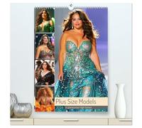 Plus Size Models in glamouröser High Fashion (hochwertiger Premium Wandkalender 2026 DIN A2 hoch), Kunstdruck in Hochglanz: Elegante Modemomente mit kurvigen Schönheiten