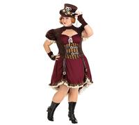 Plus Size Steampunk Lady Fancy Dress Costume 1X