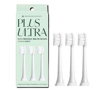 Plus Ultra Cabezales de repuesto ecológicos para cepillos de dientes eléctricos, fabricados con plástico reciclado, cepillo de dientes suave para dientes sensibles
