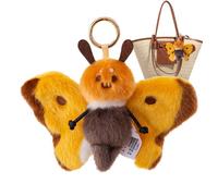 Plush Animal Bag Charm, Cute Realistic Pendant Decoration, Soft, 3.9in