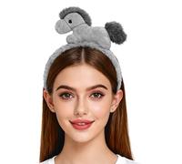 Plush Animal Headband, Cute Festival Hair Accessory, Adjustable Hairband for Kids Adults, Soft Fabric Sturdy Design, Party Costume with Fun Fit, Holiday Hairwear for Chinese New Year Carnival