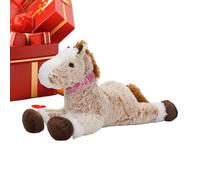 Plush Animal Horse Dolls, Huggable Pillow, 22,05 pulgadas lindo juguete agarre, suave Cushion with Style, Figura decorativa con function, Home Accessories for Living Room Bedroom Shelf Study & Nursery