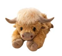 Plush Animal Pillow - Brown Plush PP Cotton 35-45cm | Cow Stuffed Animal Pillow | Machine Washable Soft Pilłow For Couch Sofa Bed Living Room Bedroom Playroom Dorm Kids Boys Girls Teens