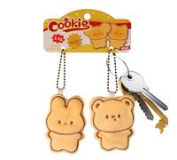 Plush Animal - Two Pcs Soft Stuffed with Purse Charm Pendant, Portable Accessory for Bags Wallets Backpacks, Ideal for Students Collectors and Fashion Lovers Travel Party or Gift Use Keychain Set