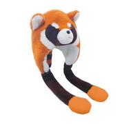 Plush Animal Winter Hat, Raccoon Shape ear Headwear, Kids Soft Warm Hats Design For Girls And Teens, Sturdy Cute Hat, Outdoor Cold Weather Accessory, Holiday Party Daily Wear