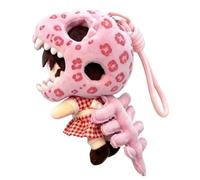 Plush Bag Charm, Stuffed Dinosaurio Skeleton Cotton Doll Llavero Decor | Stuffed Dinosaurio Skeleton Shape Design, lindo algodón Plush llavero charm, para niños y mujeres, estudiantes de fiesta