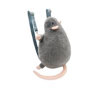 Plush Bag - Cute Mouse Plush Daypacks, Soft Kids Backpack, Lightweight School Carry Bag | Comfortable Everyday Storage Accessory For Boys Girls Elementary Children Teens Daycare Beach Travel Sports