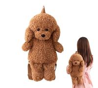 Plush Bag, Stuffed Animal Shoulder Bag, Cute Realistic Dog Shape Purse, PP Cotton Material, Soft And Adorable Design, Lightweight Carry For Travel And School, For Girls Children, 1 Piece