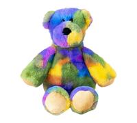 Plush Bear Doll - Rainbow Plush Stuffed Animal, Cuddly Cartoon Bear Toy, Soft Huggable Companion, Collectible Cute Figure | Durable Child-Friendly Material, Interactive Playset, Gift Activity