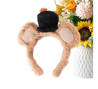 Plush Bear Headband - Cute Brown Headwear, Bear Ear Headband with Soft Design, Hair Accessory, Hair Band,Ear Headpiece for Halloween Convention Cosplay Party Festival Carnival