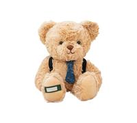 Plush Bear Toy - Soft Stuffed Animal Doll with Decorative Tie for Cuddling | Adorable Companion for Kids Boys Adults Bedroom Living Room Couch Nursery Travel Car Christmas Birthday Party Gift
