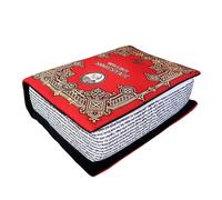 Plush Bible Cushion, Collectible Decorative Pillow, Openable Book Design, Soft Breathable Fabric, 14x10 Inch Size, Excellent for Bedroom, Nursery, Den, Living Room, or Prayer Corner Display