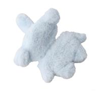 Plush Blue Elephant Case for airpods 3 Soft Plush Blue Elephant (por 2) | Exterior de imitación suave, carcasa interior de silicona, diseño elefante 3D, absorción de golpes, regalo para amantes de