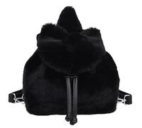 Plush Bow School Bookbag, Soft Fashion Purse, Reinforced Comfort Feature, Professional Accessory Tool, High-Performance Utility Gear, Sleek Modern Item with Playful Aesthetic Bag for School & Shopping