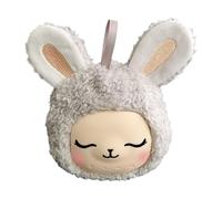 Plush Bunny Sleep Sound Machine - Dispositivo recargable inalámbrico portátil | Calmante de ruido para dormir nocturno, viaje, hogar, dormitorio, guardería, familia, familia, rutina de acostado