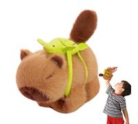 Plush Capybara Bracelet, Cartoon Slap Band, Stuffed Animal Wristband, Soft Cotton Plush Design, Fun Wearable Toy, for Kids Birthday Party Present, 15cm/5.91 Inches, Brown, 1piece