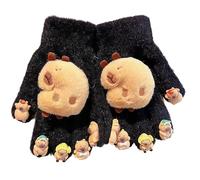 Plush Capybaras Gloves For Kids Soft Warm Winter Accessories with Lovely Animal Design and Lightweight Stylish Plush Gloves For Infants
