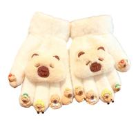 Plush Capybaras Gloves For Kids Soft Warm Winter Accessories with Lovely Animal Design and Lightweight Stylish Plush Gloves For Infants