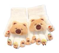 Plush Capybaras Gloves For Kids Soft Warm Winter Accessories with Lovely Animal Design and Lightweight Stylish Plush Gloves For Infants