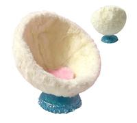 Plush Car Seat, Doll Dashboard Ornament, Rotatable Toy Holder, Cute Vehicle Decor, for SUV RV Trailer Tractor Automobile Interior Home Bedroom Apartment Shelf Display Decoration Gift Use 5.51 Inches