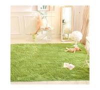 Plush Carpet Living Room Sofa Coffee Table Rug Fluffy Soft Blankets Area Rugs Children's Room Non-Slip Mat Home Decor para Estar y Dormitorios(Grass Green,50x80cm)