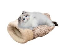 Plush Cat Bed Bag, Winter Plush Bed Bag Cat, Semi Enclosed Cat Cave, Indoor Small Medium Large Cats Bed, Autumn Kitten Leisure Mat, Cat Bed for Bedroom, Cat Cave Bed for Winter, Warm Cat Bed for Small