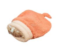 Plush Cat Bed Bag, Winter Plush Bed Bag Cat, Semi Enclosed Cat Cave, Indoor Small Medium Large Cats Bed, Otomn Kitten Leisure Mat, Cat Bed for Bedroom, Cat Cave Bed for Winter, Warm Cat Bed for Small
