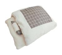 Plush Cat Sleeping Bag, Warm Pet Bed, Burrowing Cat Bed, Dog and Cat Bed, Plush Sleeping Pet Bed, Washable Semi-Enclosed Pet Sleeping Bag for Indoor Cats and Dogs
