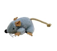 Plush Cat Toy Mouse - Moving Tail Built-In Sound Game, Soft Cat Toys | Interactive Kitten Squeaking Chaser, Pet Home Indoor Outdoor Birthday Ground Daily Active Hunting Play Exercise Accessories