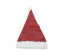 Plush Christmas Hat Classical Christmas Hat Christmas Party Costume Sequin Santa Hat