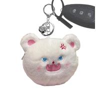 Plush Coin Purse, Cartoon Animal Wallet, Keychain Coin Wallet, Portable Coin Purse Bright Keychain Wallet Backpack Decoration Keychain Goodie Bag Filler Plush Keychain Purse Animal Keychain Wallet