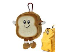 Plush Coin Purse - Funny Toast Hamburger Change Purse | Kids Coin Pouch | Cute Design, Zipper Pouch with Key Ring, Soft Polyester PP Cotton, For Coìn Headphones Keys, Portable Gift