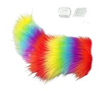 Plush Cosplay Tail, Moving Animal Prop Accessory, 11,81 pulgadas Tail Decor with Fuzzy Build, Soft Plush Costume Accessory, Car Decor with Cute Style, Role Play for Halloween Use