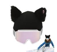Plush Cover | Flannel Headgear Cover - Milk Silk Material, One-Size Fit - Cute Cat Ears Ski Covers for Cycling, Ski & Outdoor Sports