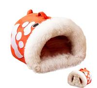 Plush Cozy Cat Bed | Self-Warming Cat Nest with Fish Handle | Thickened Winter Cuddler Bed for Indoor Cats, Dogs, and Puppies, Warm Cat Nest for Winter, Indoor Puppy Cuddler Bed