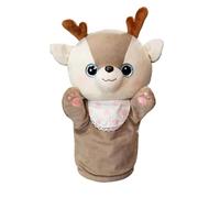 Plush Deer Hand Puppet - Animal Character Toy, Creative Storytelling Educational Figure, Soft Interactive Playtime Accessory | Children Plush Deer Puppet For Classroom Home Pretend Play
