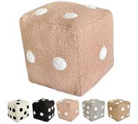 Plush Dice Shaped Pillow,Cute Soft Cozy Cube Pillow,Fun Throwable Cube Dices Pillows,Modern Home Decorative Throw Pillows,for Sofa,Bedroom,Party Gift (Pink, 20 * 20 * 20cm/7.87 * 7.87 * 7.87in)