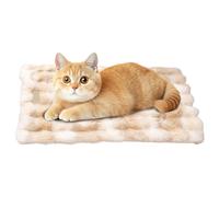 Plush Dog Bed, Washable Warming Kitten Bed with Soft Cozy Cushion, 19.69x14.17x1.18 Inches Pet Accessories for Indoor Outdoor Use, Portable Travel Sleeping Mat for Bedside Car Couch Chair Window