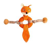 Plush Dog Chew Toy - Interactive Squeaky Rope, Animal Shape Plaything Set, Soft Durable Bite Resistant Chewing Training Toy Bundle, Internal Squeaker Reinforced Stitching Textured Rope Handle Construc