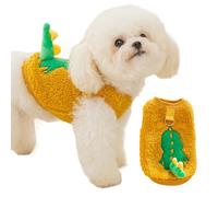 Plush Dog Coat, Pullover Dog Snow Jacket with Harness Ring, Sleeveless Winter Jacket for Puppies and Small Dogs, Cozy Snow Vest for Dogs and Cats, Cold Weather Puppy Clothes for Winter Adventures