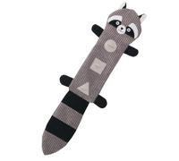 Plush Dog Sniffing Toys - Slow Feeder Puzzle | Raccoon 46cm Fox 47cm Monkey 44cm Foraging Toy with Squeaky Sound, Interactive Mental Stimulation Game for Small Medium Breeds Training and Stress Relief
