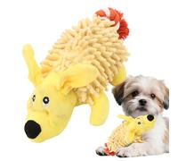 Plush Dog Toy - 29x13.5cm Squeaky Cotton Rope Tail Interactive Puppy Chew Toy | Safe Durable Plaything for Teething Aggressive Chewers | Ideal Small Medium Large Breed Kitten Travel Indoor Use