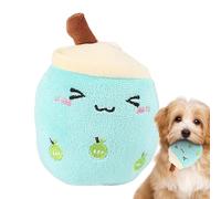 Plush Dog Toy Bubble Tea Dog Pillow Cartoon Dog Plush Pillow Stuffed Tea Pillow for Pets Plush Pillow for Dogs Soft Animal Plush Pillow Hugging Pillow for Cats Bubble Tea Plush Toy for Pets Soft Plush