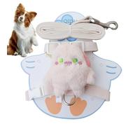 Plush Doll Dog Harness, Dog Backpack Harness, Pet Harness For Walking, Dog Walking Rope, Pet Supplies For Dogs, Dog Vest Harness 26-34cm/10.24-13.39 Inches For Secure Outdoor Adventures