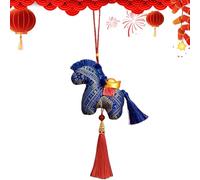 Plush Doll Pendant | 2026 Auspicious Collectible - Chinese Lunar Horse Plush Ornament - for School Travel Commuting Women Girls Students Shoulder Bag Backpack Toys