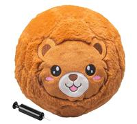 Plush Elastic Indoor Soccer Ball, 20cm, PU Learning Interactive Toy, Soft Inside House Accessory, Playing, Kicking, Bouncing, Training, Tossing