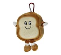 Plush Exchange Pocket-Plush Money Exchange, divertido Toast-Hamburgo Coin Pocket | Plüsch Money Exchange Key Pendant, Niños y Bolsa de Monedas, Zippeling Bag con llavero para monedas, auriculares, pan