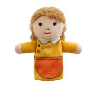 Plush Family Finger Puppet Set | Soft Fabric Storytelling Hand Dolls For Kids | 5-Piece Miniature Character Play Figures | Preschool Classroom Teaching Interaction Toys